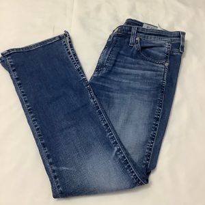 AG Jodi crop side slit blue jeans size 27  (w522)